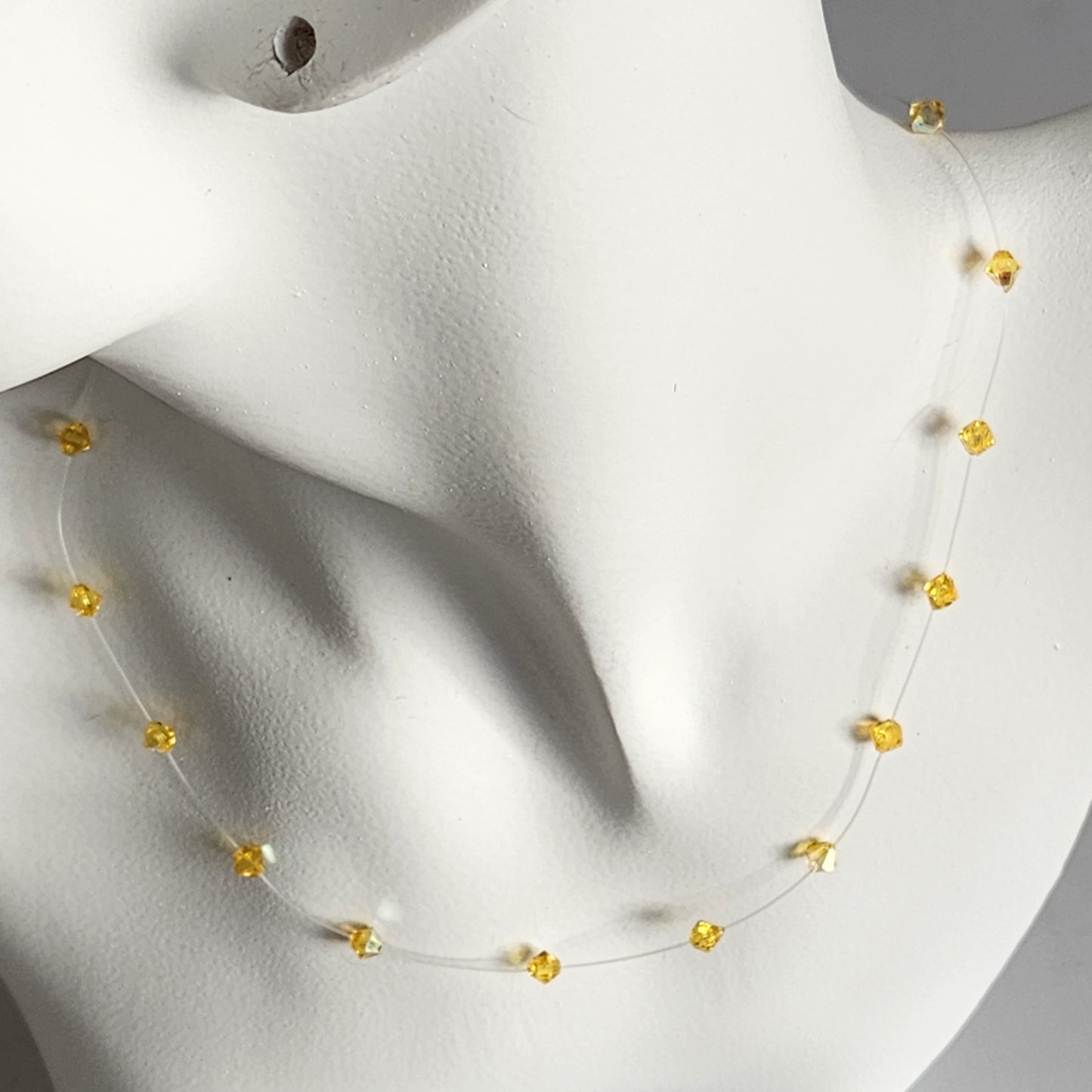 Collar Tanza Cristal Swarovski Elements Biconos 4mm Varios Colores