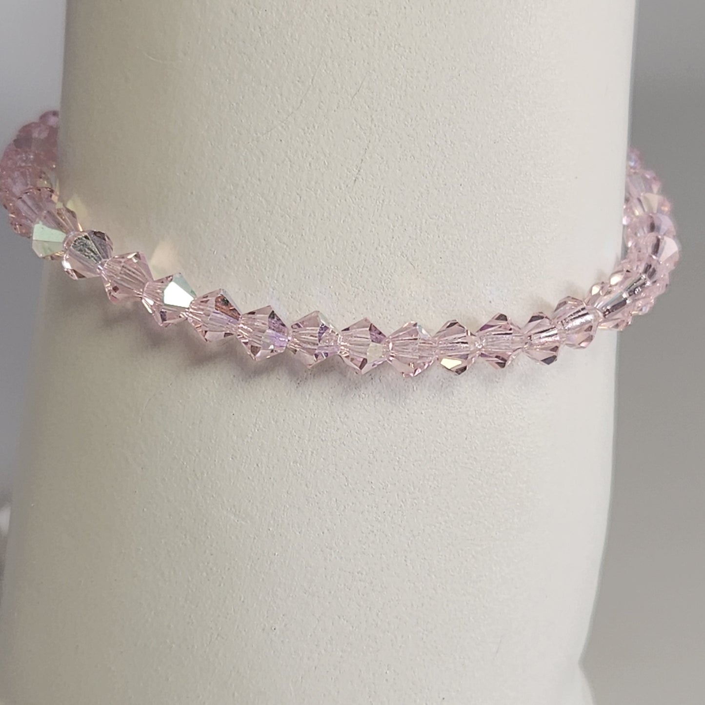 Pulsera ALMA Cristal Swarovski 4mm Pink Sapphire ab