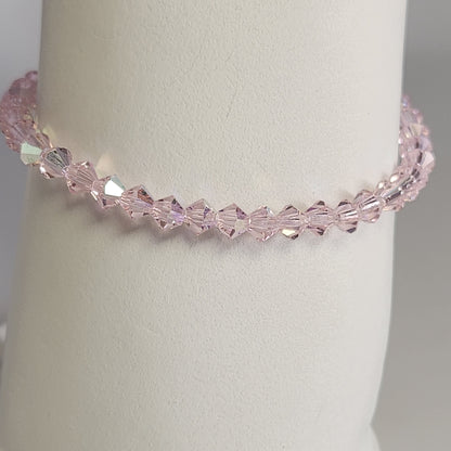 Pulsera ALMA Cristal Swarovski 4mm Pink Sapphire ab