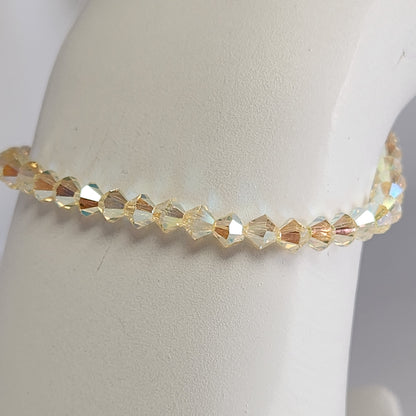 Pulsera ALMA Cristal Swarovski 4mm Jonquil ab 2x