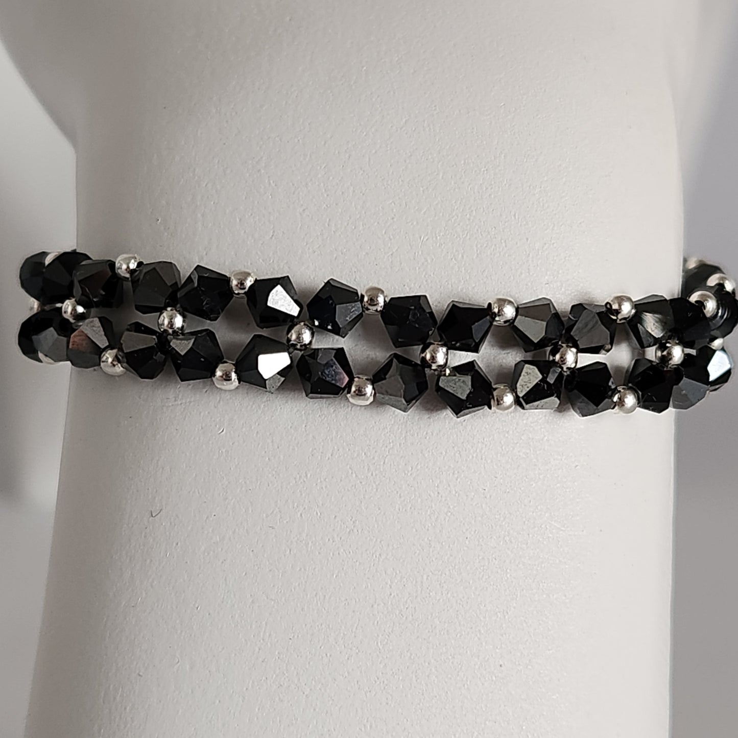 Pulsera Abundancia Cristal Swarovski Elements 4mm Plata 925 Colores