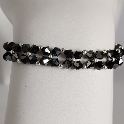 Pulsera Abundancia Cristal Swarovski Elements 4mm Plata 925 Colores