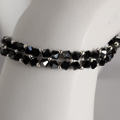 Pulsera Abundancia Cristal Swarovski Elements 4mm Plata 925 Colores