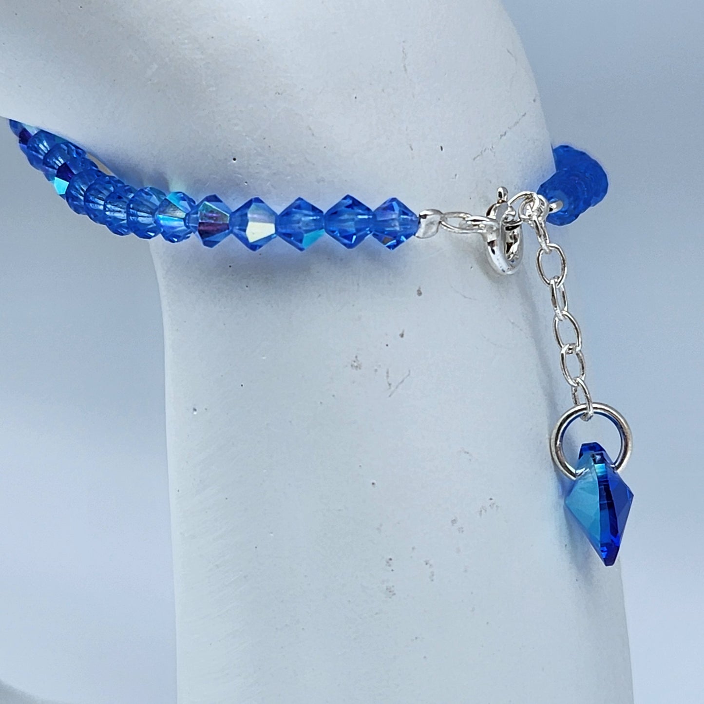 Pulsera Cristal Swarovski Elements Dije Corazon 4mm Todos Los Colores