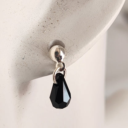 Collar Aros Lagrima Cristal Swarovski Elements Aurorar Plata 925