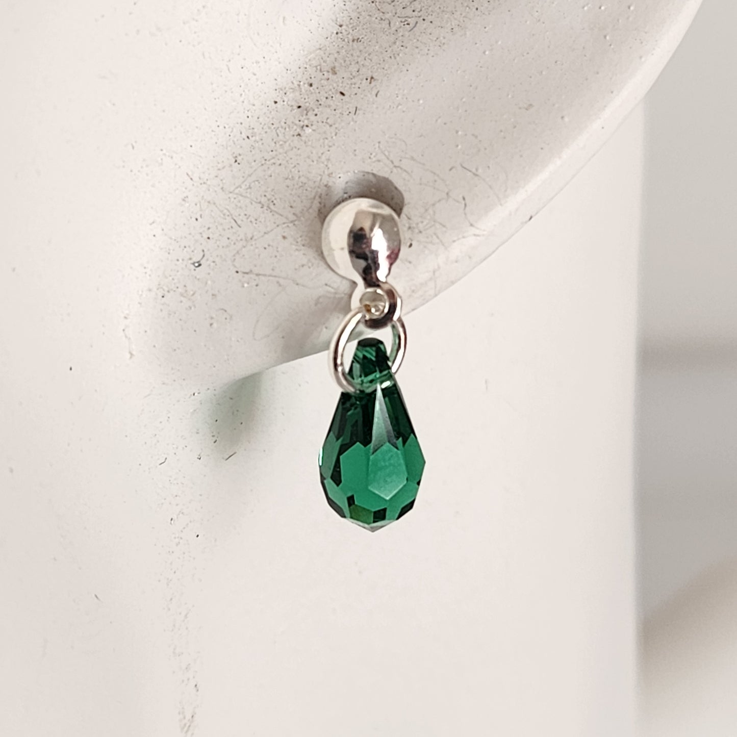Collar Aros Lagrima Cristal Swarovski Elements Aurorar Plata 925