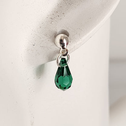 Collar Aros Lagrima Cristal Swarovski Elements Aurorar Plata 925