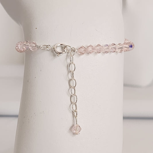 Pulsera ALMA Cristal Swarovski 4mm Light Rose