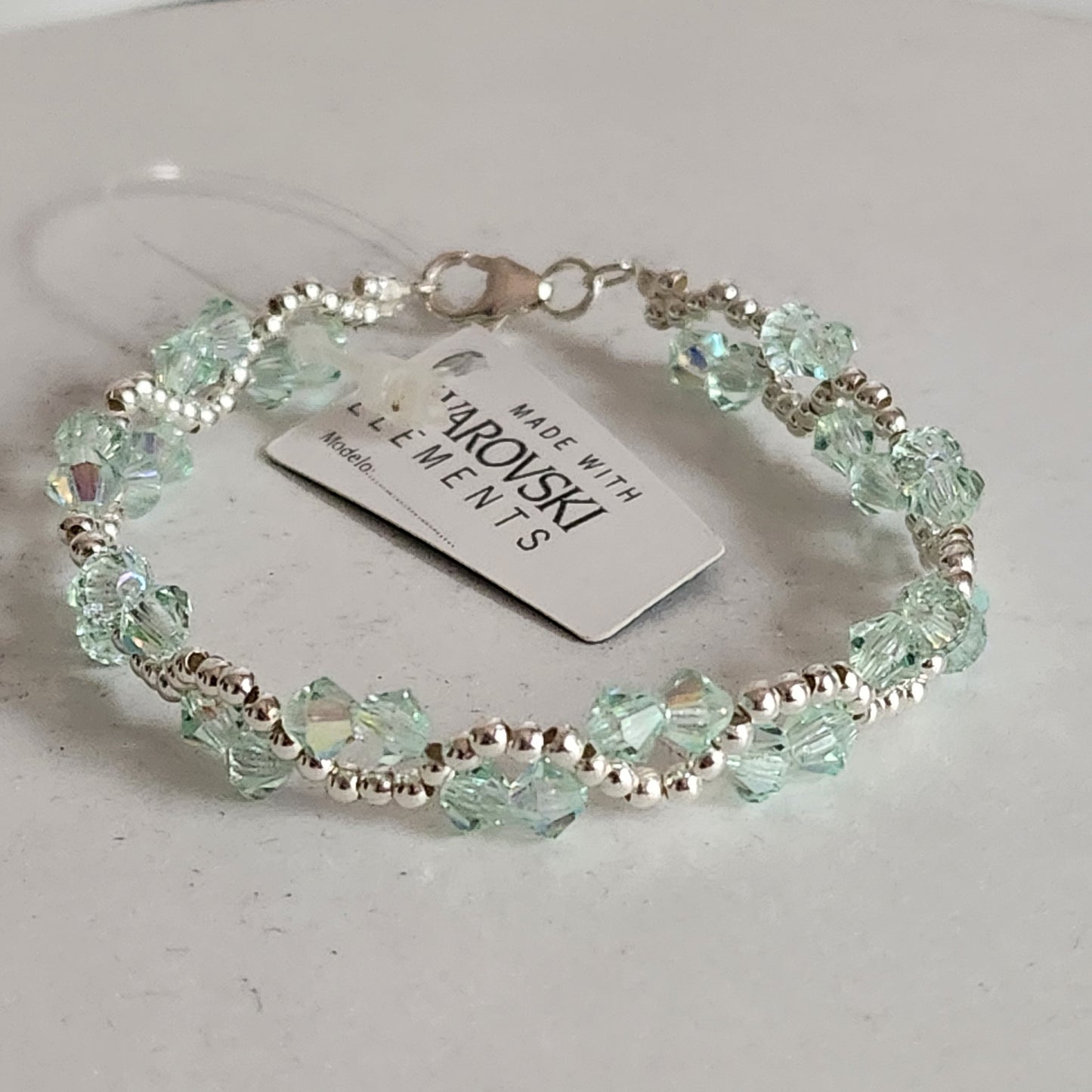 Pulsera ONDAS Cristal Swarovski Elements Plata 925 Colores