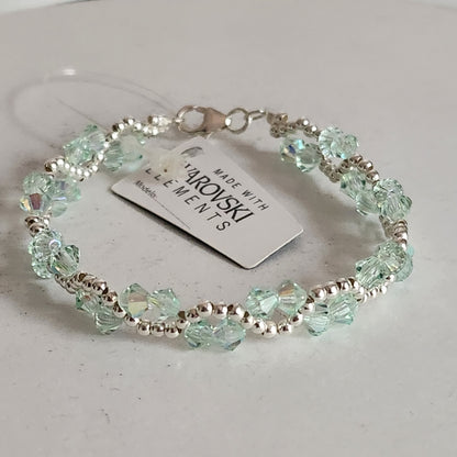 Pulsera ONDAS Cristal Swarovski Elements Plata 925 Colores