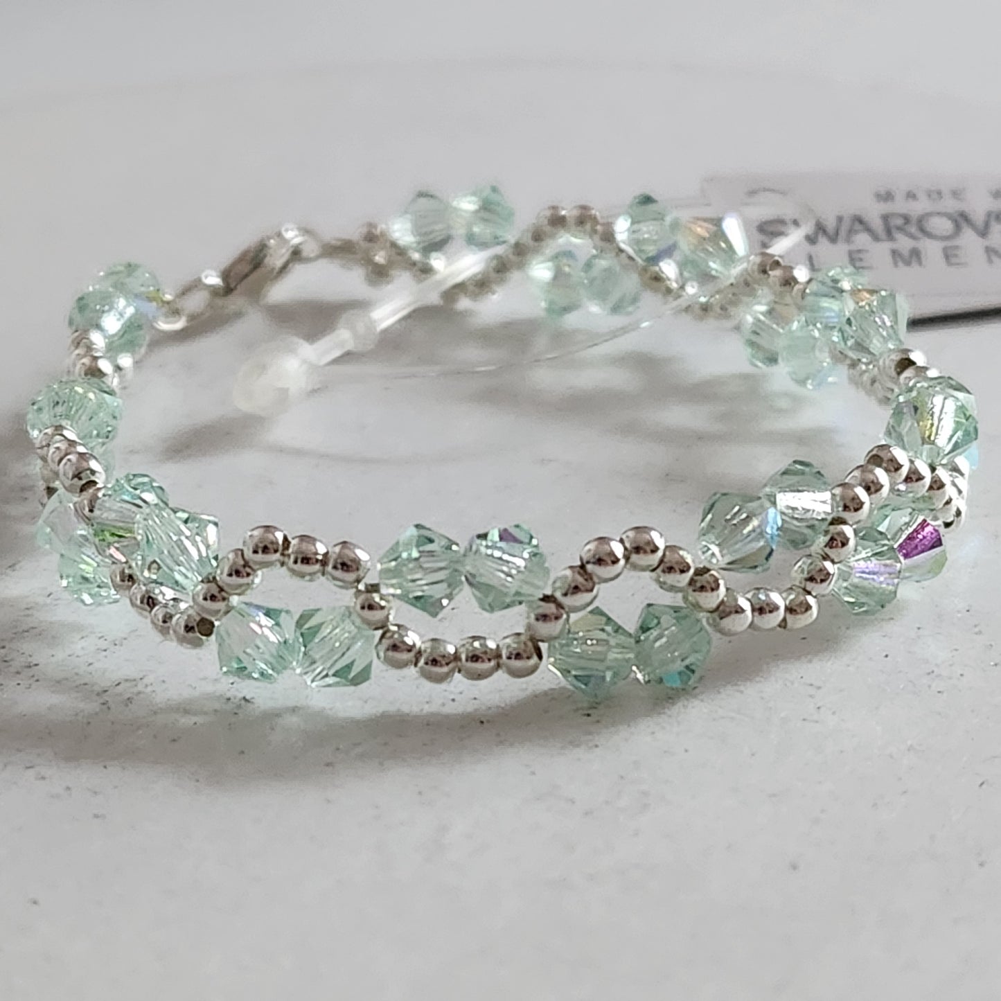 Pulsera ONDAS Cristal Swarovski Elements Plata 925 Colores