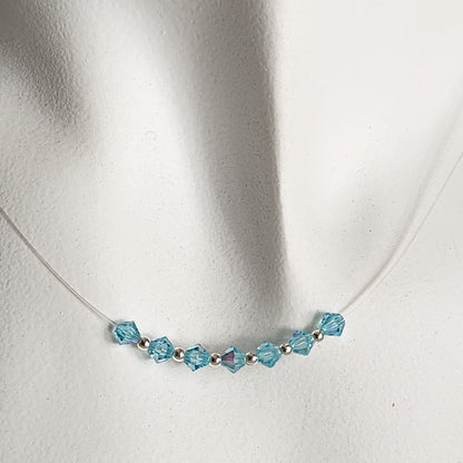 Collar Tanza Cristales Swarovski Colores 7 Chakras + Plata 925