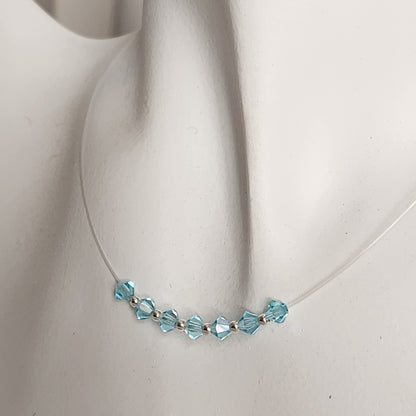 Collar Tanza Cristales Swarovski Colores 7 Chakras + Plata 925