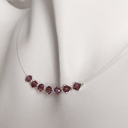 Collar Tanza Cristales Swarovski Colores 7 Chakras + Plata 925