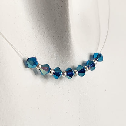 Collar Tanza Cristales Swarovski Colores 7 Chakras + Plata 925