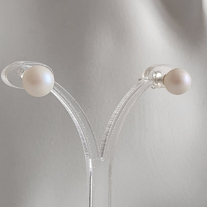 Par Aros Perla 8mm Plata 925 Austria Premium