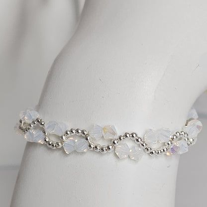 Pulsera ONDAS Cristal Swarovski Elements Plata 925 Colores