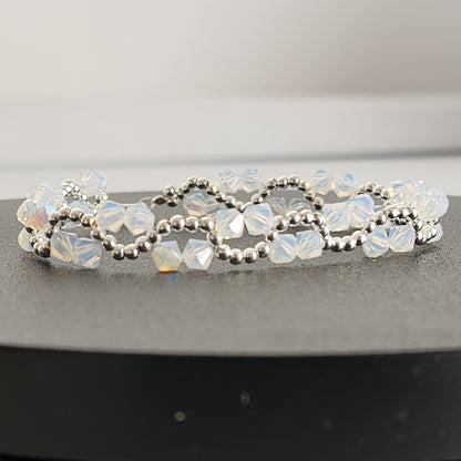 Pulsera ONDAS Cristal Swarovski Elements Plata 925 Colores