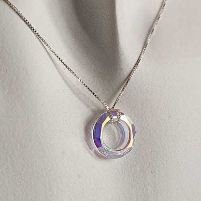 Collar dije Dona Cristal Swarovski Elements Plata 925
