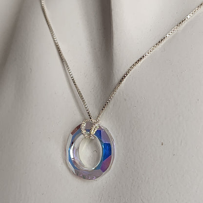 Collar dije Dona Cristal Swarovski Elements Plata 925