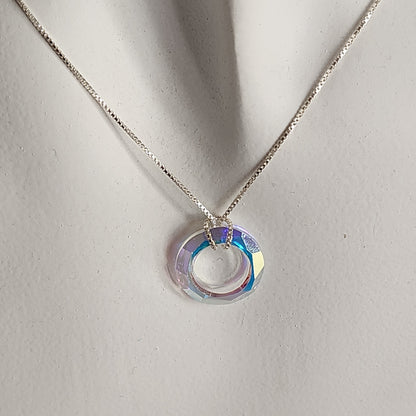Collar dije Dona Cristal Swarovski Elements Plata 925