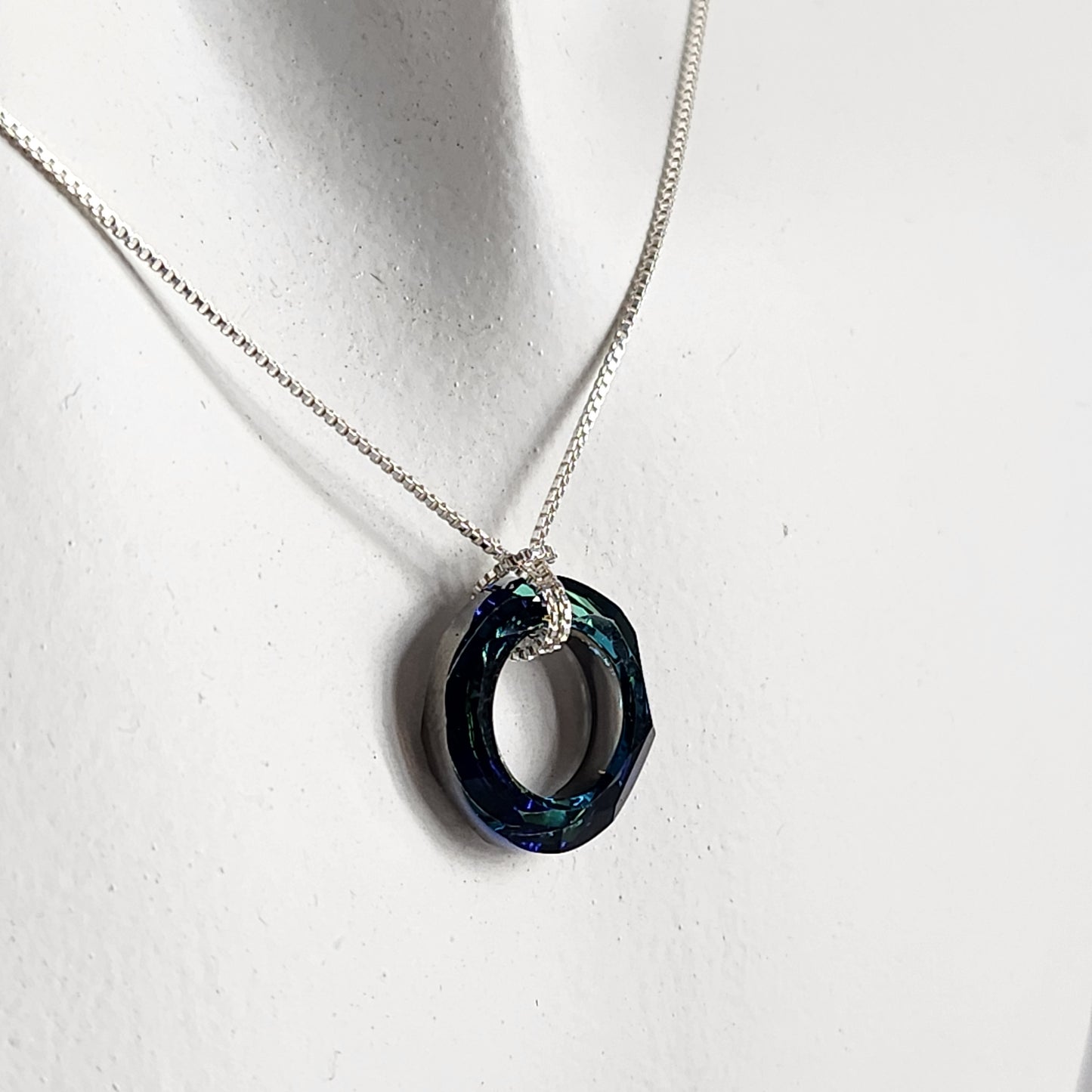 Collar dije Dona Cristal Swarovski Elements Plata 925