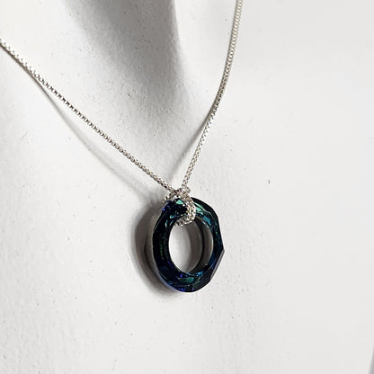 Collar dije Dona Cristal Swarovski Elements Plata 925