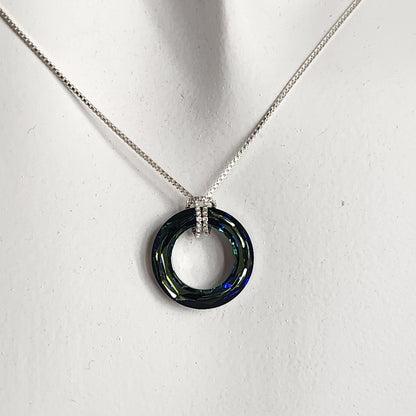 Collar dije Dona Cristal Swarovski Elements Plata 925