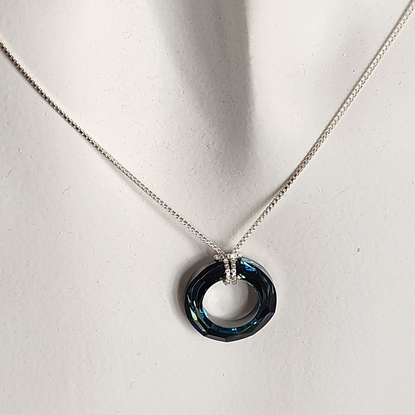 Collar dije Dona Cristal Swarovski Elements Plata 925