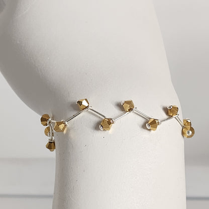 Pulsera Cristal Swarovski Elements 4mm Hilos Plata 925 Varios Colores