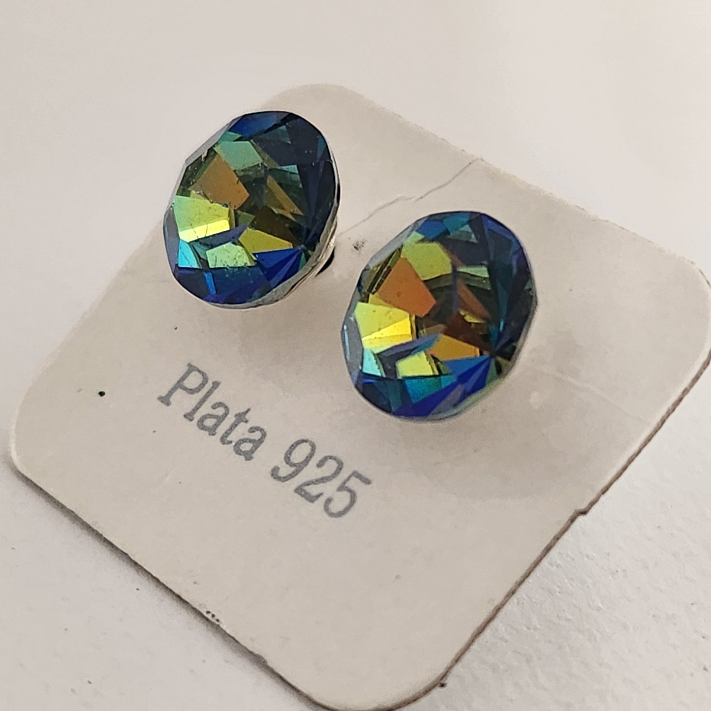 Aros Cristal Swarovski Elements Redondo 8mm Varios Colores No Cubic