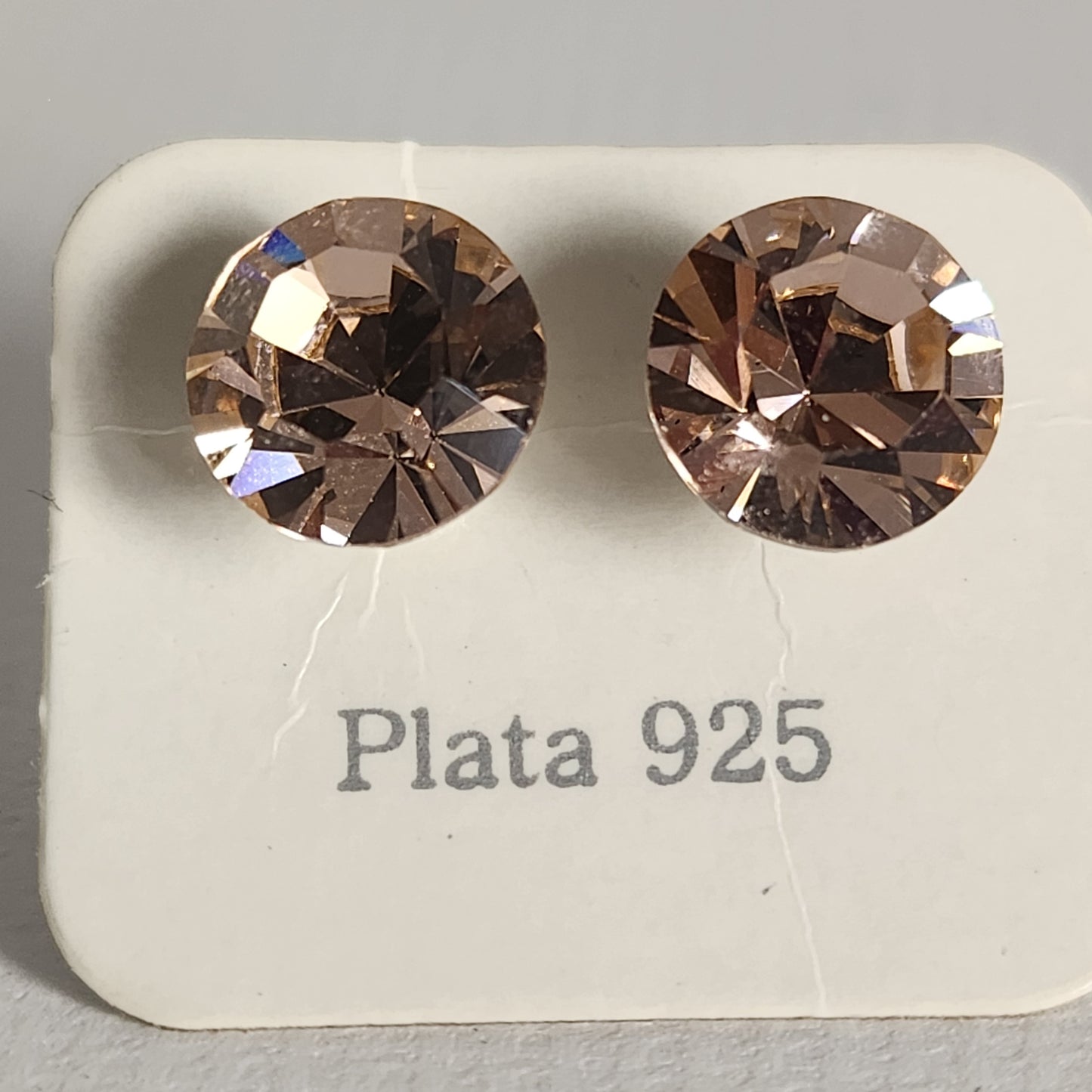Aros Cristal Swarovski Elements Redondo 8mm Varios Colores No Cubic
