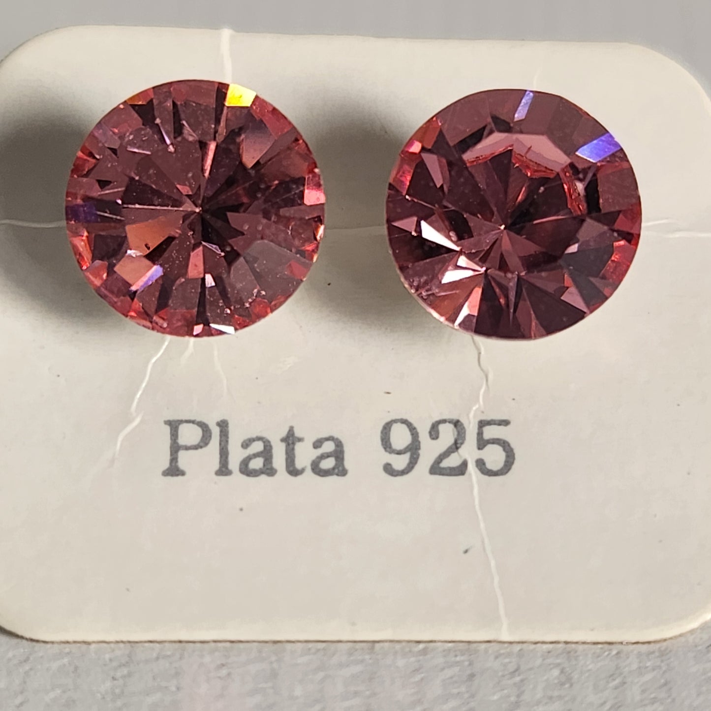 Aros Cristal Swarovski Elements Redondo 8mm Varios Colores No Cubic