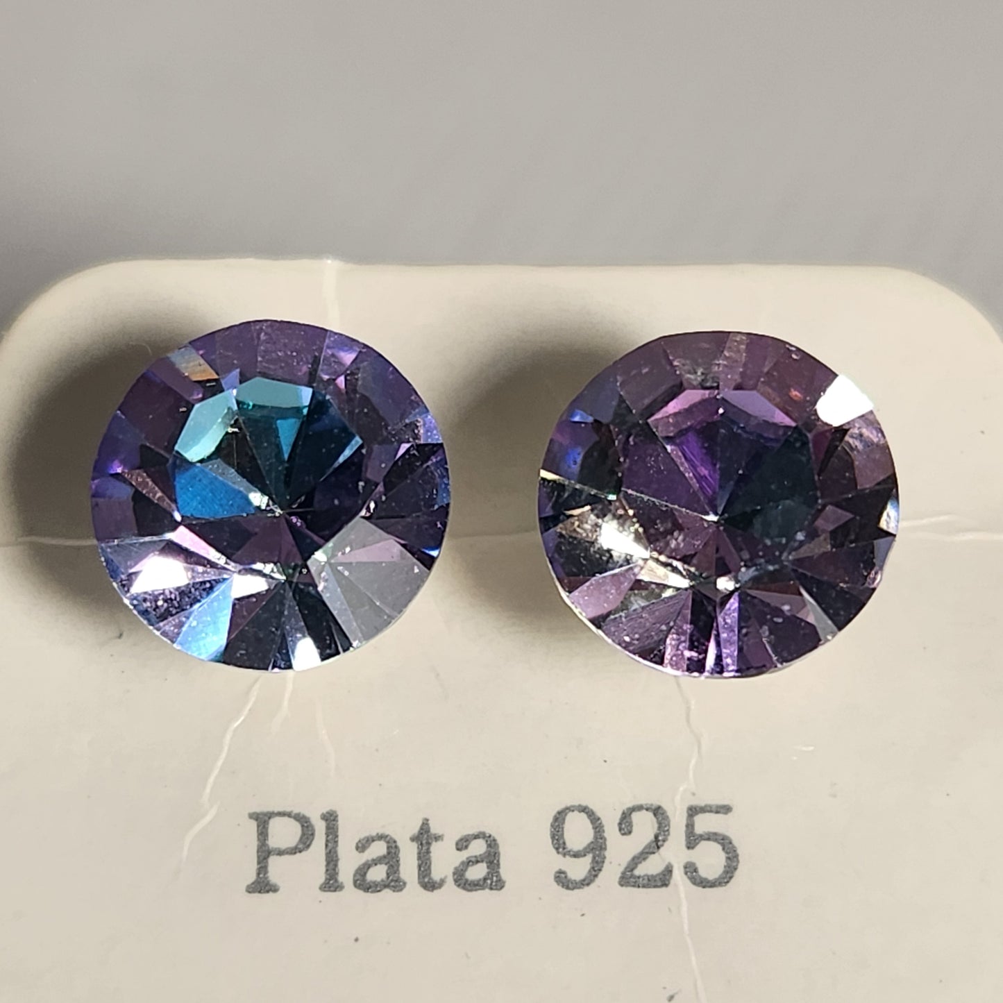 Aros Cristal Swarovski Elements Redondo 8mm Varios Colores No Cubic