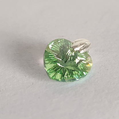 Dije Cristal Swarovski Elements Corazón 10mm Plata 925 Varios Colores