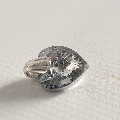 Dije Cristal Swarovski Elements Corazón 10mm Plata 925 Varios Colores