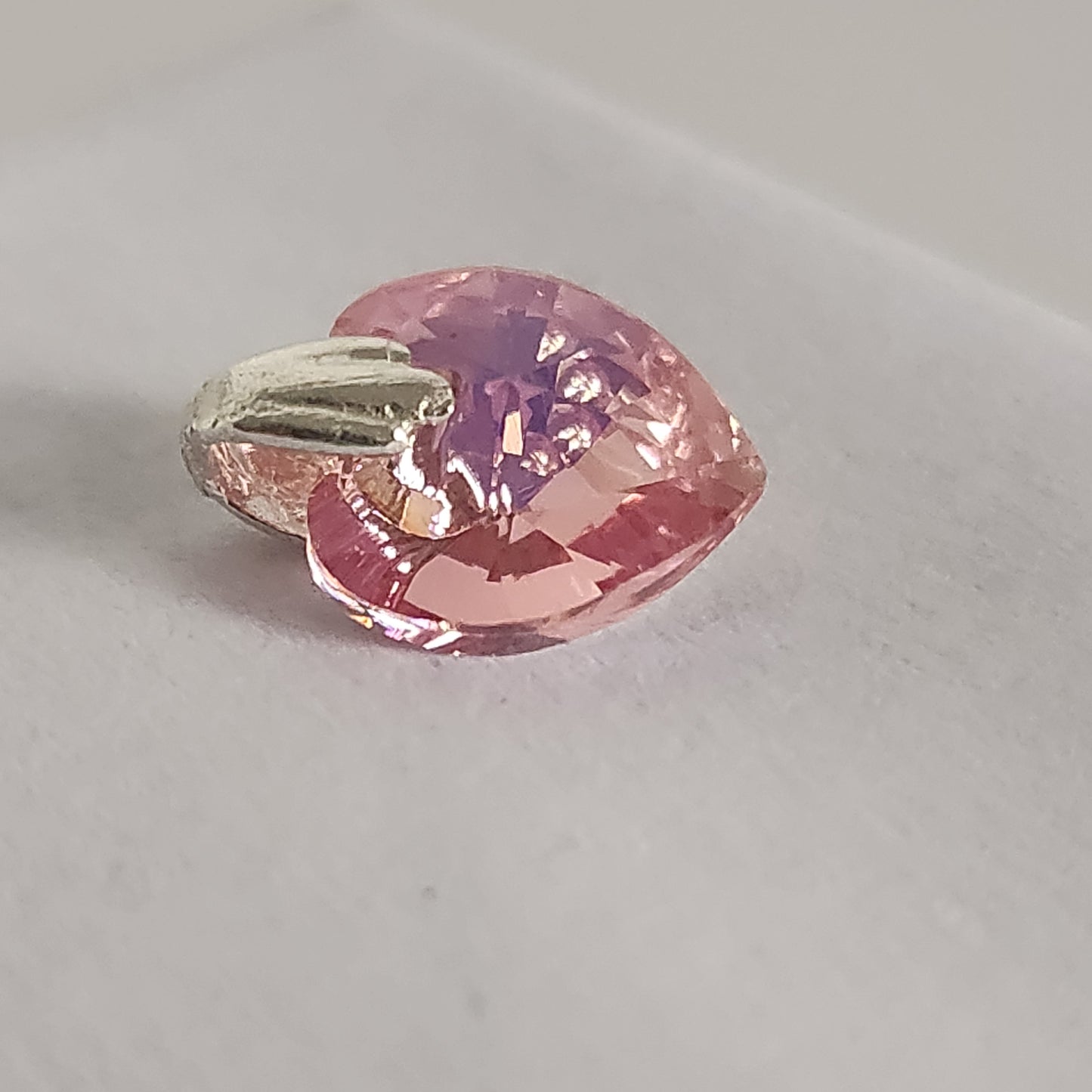 Dije Cristal Swarovski Elements Corazón 10mm Plata 925 Varios Colores
