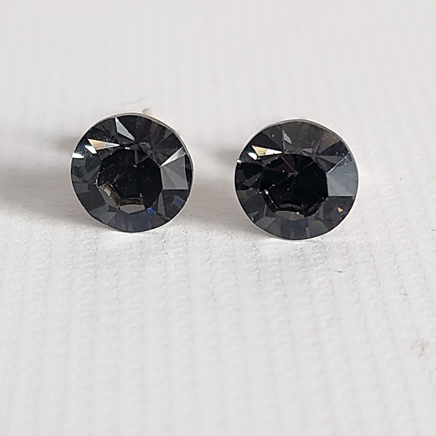 Aros Cristal Swarovski Elements Redondo 8mm Varios Colores No Cubic