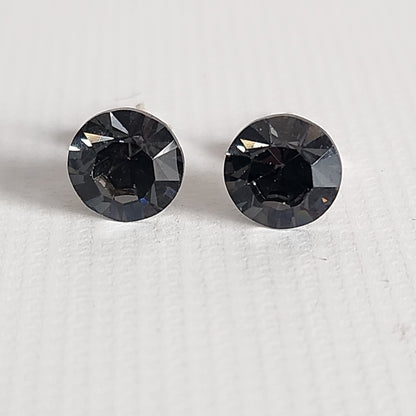 Aros Cristal Swarovski Elements Redondo 8mm Varios Colores No Cubic