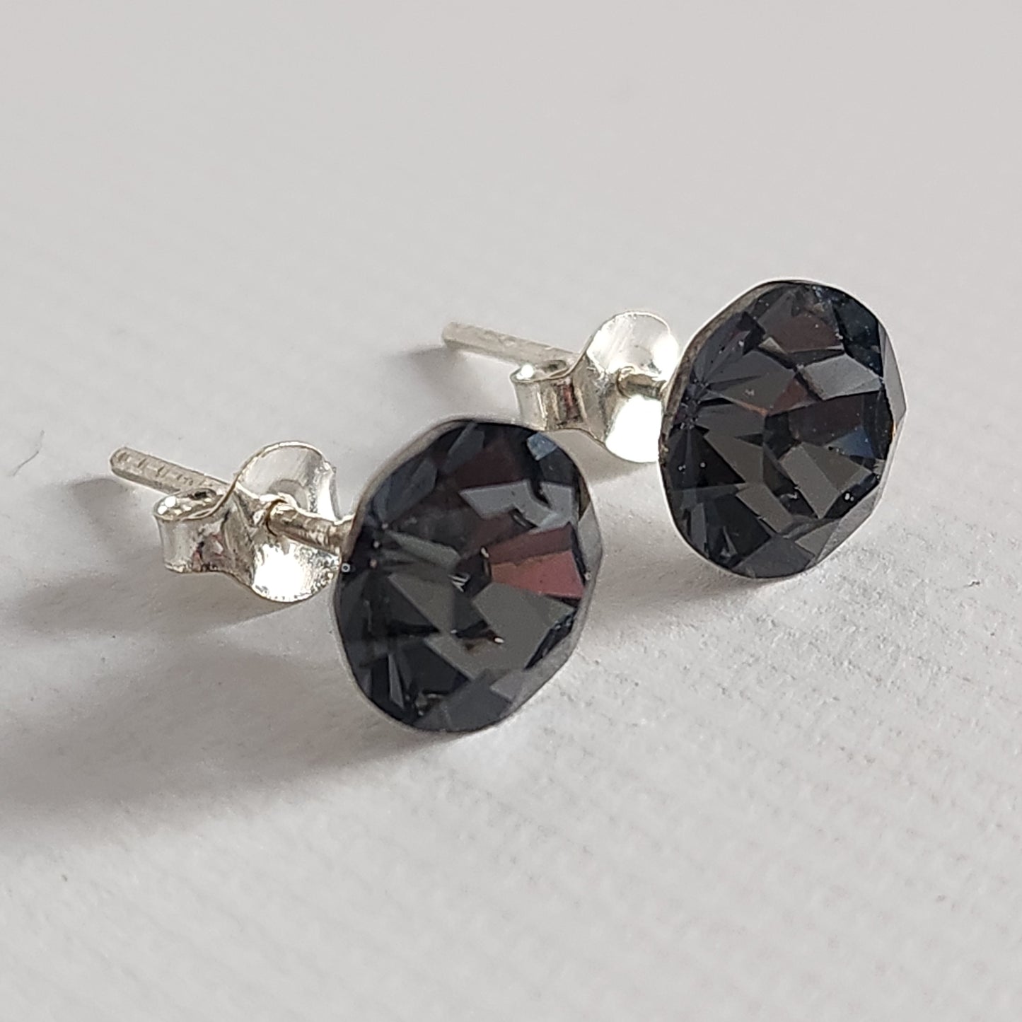 Aros Cristal Swarovski Elements Redondo 8mm Varios Colores No Cubic