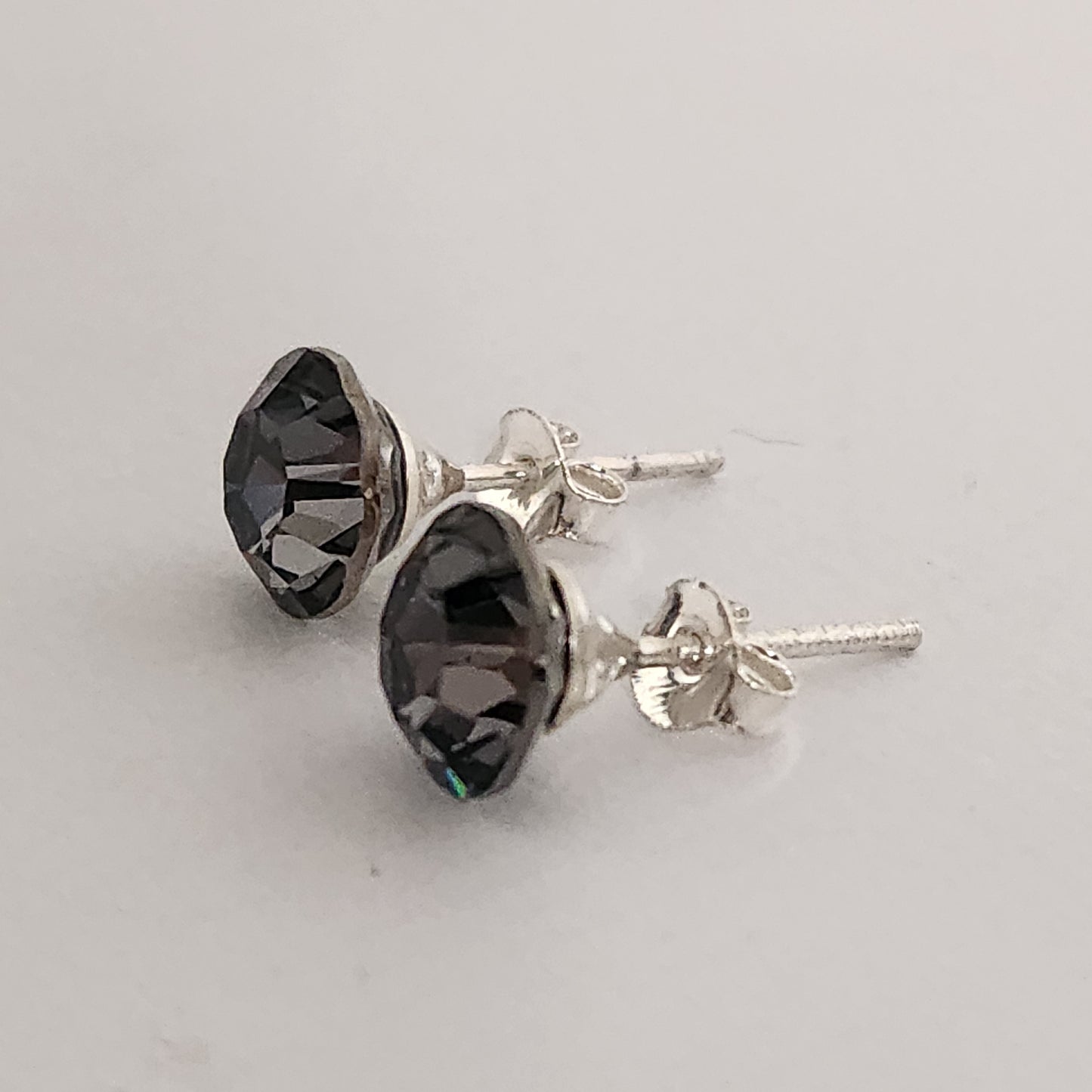 Aros Cristal Swarovski Elements Redondo 8mm Varios Colores No Cubic
