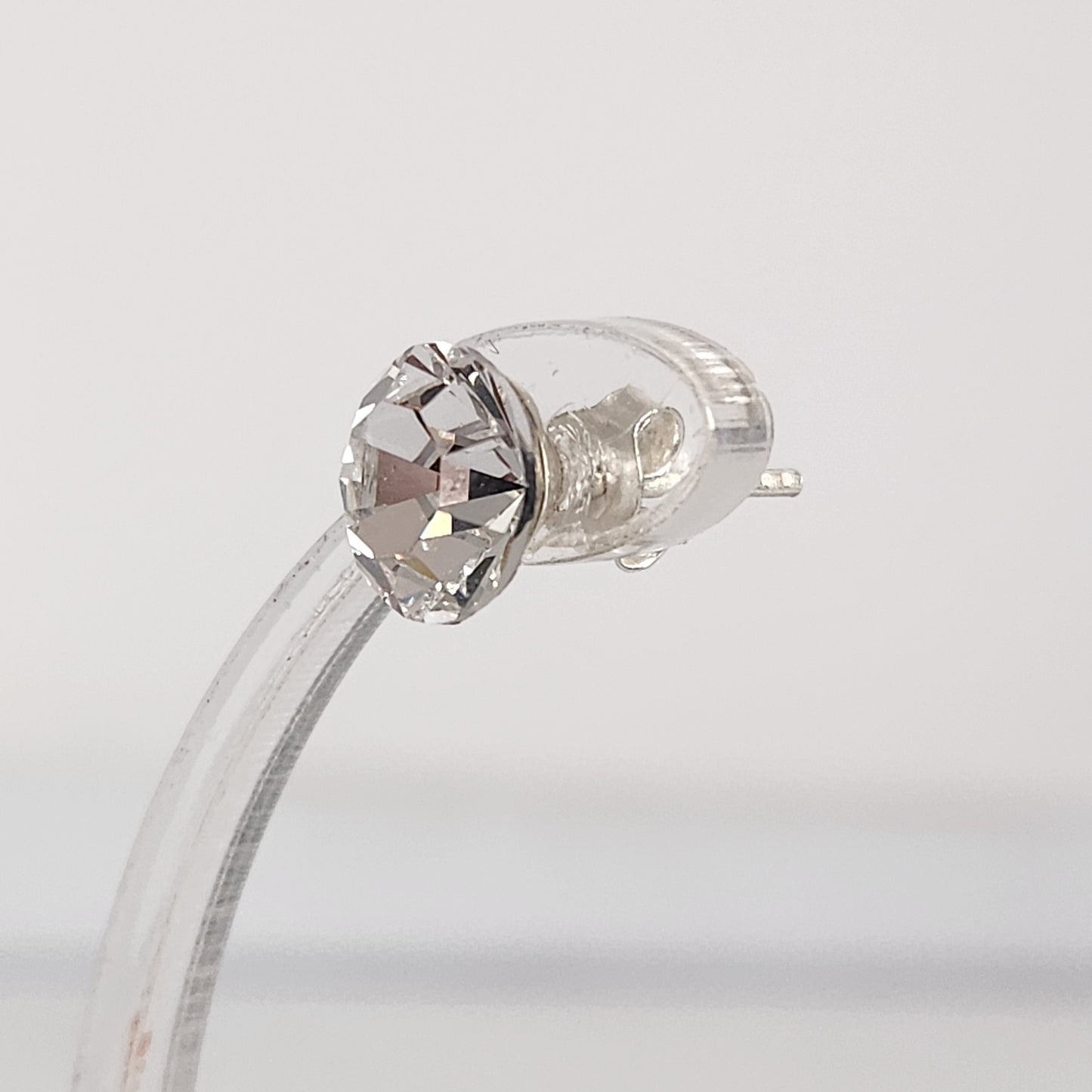 Aros Cristal Swarovski Elements Redondo 8mm Varios Colores No Cubic