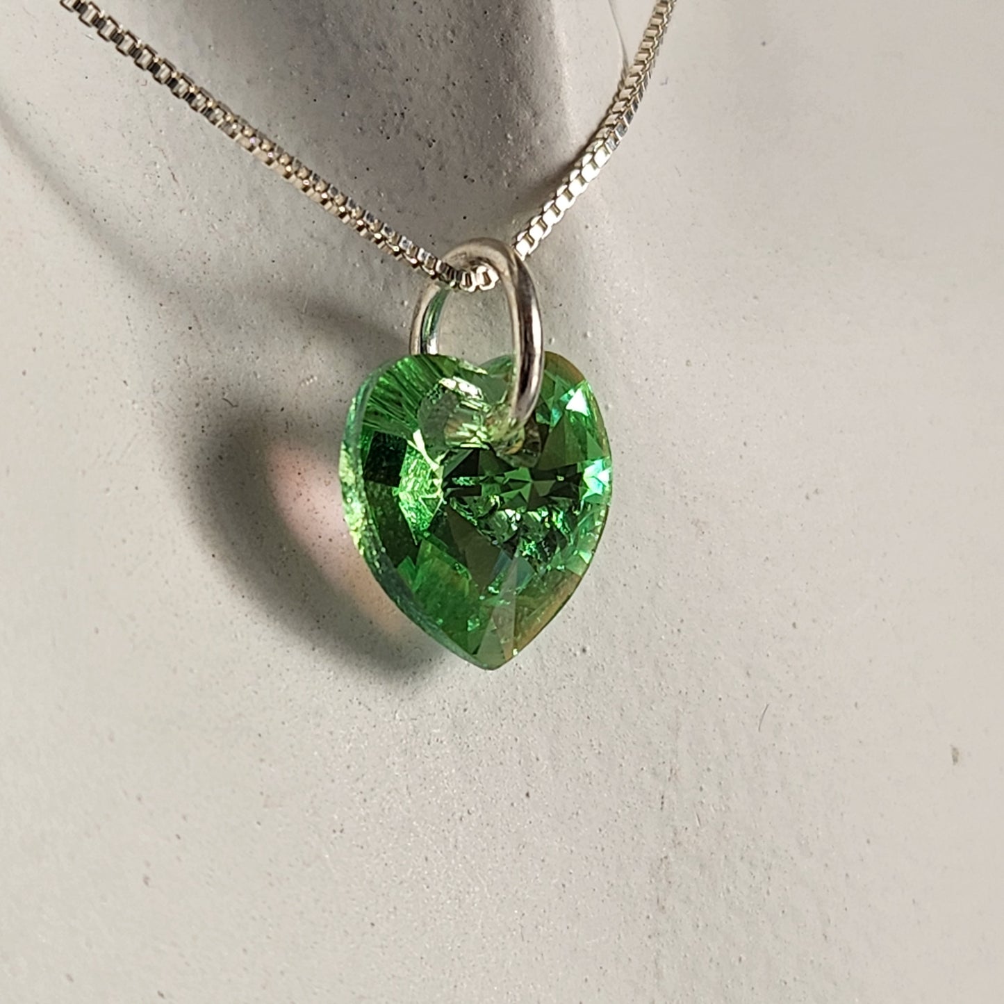 Conjunto Aros + Corazón 10mm Cristal Swarovski Elements Plata 925