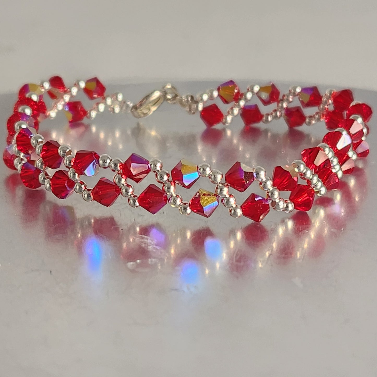 Pulsera MAR Cristal Swarovski Elements Plata 925 Varios Colores