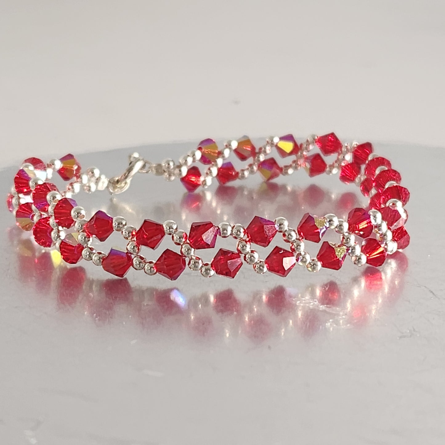 Pulsera MAR Cristal Swarovski Elements Plata 925 Varios Colores