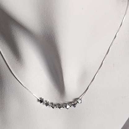 Collar Cadena Veneciana Cristal Swarovski Elements Plata 925 Varios Colores