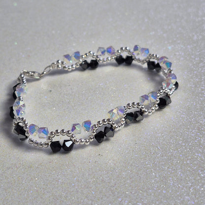 Pulsera ONDAS Cristal Swarovski Elements Plata 925 Colores
