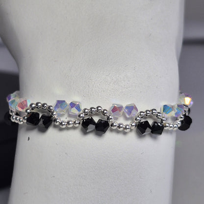 Pulsera ONDAS Cristal Swarovski Elements Plata 925 Colores