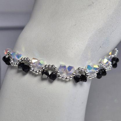 Pulsera ONDAS Cristal Swarovski Elements Plata 925 Colores