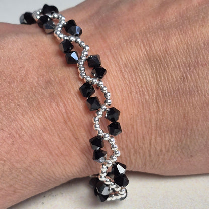 Pulsera ONDAS Cristal Swarovski Elements Plata 925 Colores